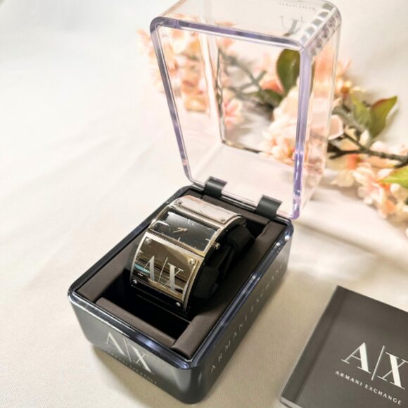 Armani Exchange Women's Wide Band Cuff Style Watch - Picture 4 of 12